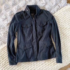 Abercrombie & Fitch Blue Zip Utility Jacket